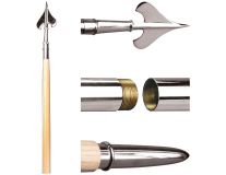 8' Guidon Pole Set with Silver Fittings
