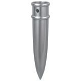 Silver Metal Pointed Bottom Ferrule
