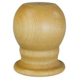 2-1/4" Lacquer Finished Slip-on Wood Ball - 1" Pole -...