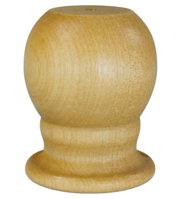 2-1/4" Lacquer Finished Slip-on Wood Ball - 1" Pole - Indoor/Parade