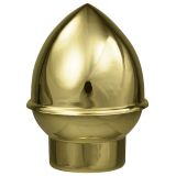 2-3/8" Gold Plastic Slip-on Acorn - 1" Pole - Indoor/Parade