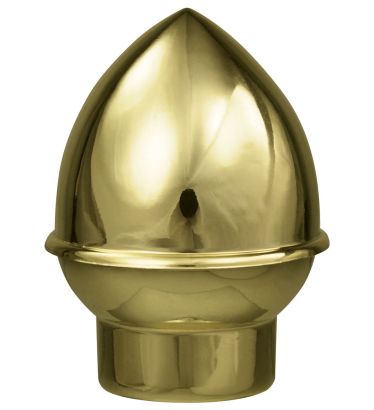 2-3/8" Gold Plastic Slip-on Acorn - 1" Pole - Indoor/Parade