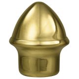 2-3/8" Solid Brass Slip-on Acorn - 1" Pole - Indoor/Parade