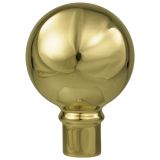 3" Gold Metal Parade Ball for Aluminum Poles - Indoor/Parade