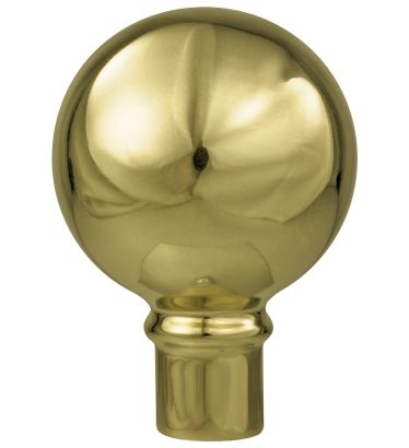 3" Gold Metal Parade Ball for Aluminum Poles - Indoor/Parade