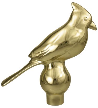 6-1/2" Gold Metal Cardinal for Aluminum Poles - Indoor/Parade