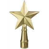 6-3/4" Gold Metal Texas Star for Aluminum Poles - Indoor/Parade