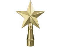 6-3/4" Gold Metal Texas Star for Oak Poles - Indoor/Parade