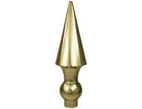 8-1/2" Gold Heavy Metal Spear for Oak Poles - Indoor/Parade