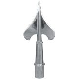 8-1/4" Silver Metal Army Spear for Aluminum Poles - Indoor/Parade
