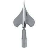 8-1/4" Silver Metal Army Spear for Oak Poles - Indoor/Parade