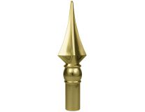 8" Gold-Plated Plastic Spear Ornament - Indoor/Parade