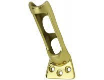 45° Mirrored Brass Bracket - Fits 1" Pole