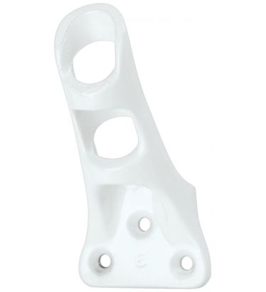45° White Aluminum Bracket - Fits 3/4" Pole