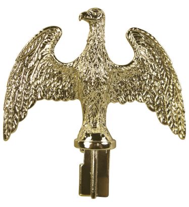 Brass Plated Plastic Slip-Fit Eagle For 3/4" Aluminum Pole
