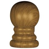 Wood Grain Ball Ornament