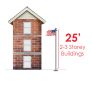 25' Hurricane Commercial External Halyard Flagpole