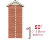 50' Heavy Commercial External Halyard Flagpole