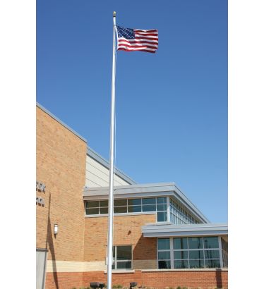 25' Standard Commercial Internal Halyard Flagpole