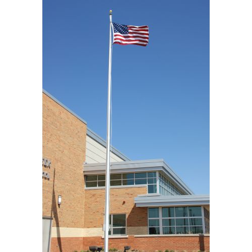 25' Standard Commercial Internal Halyard Flagpole Standard Commercial