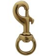 Solid Brass Swivel Snaphook