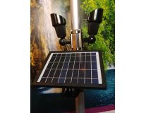 Dual-Head Polepal Commerical Solar Light with Remote