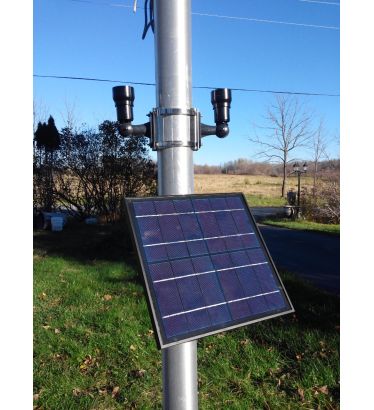 Bullhorn CREE-Powered Commercial Flagpole Fixed Solar Light