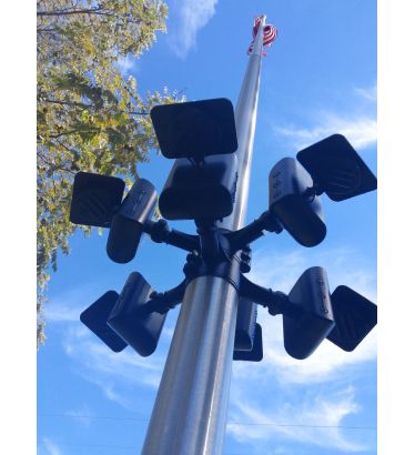 Six Head Polepal Commercial Solar Light
