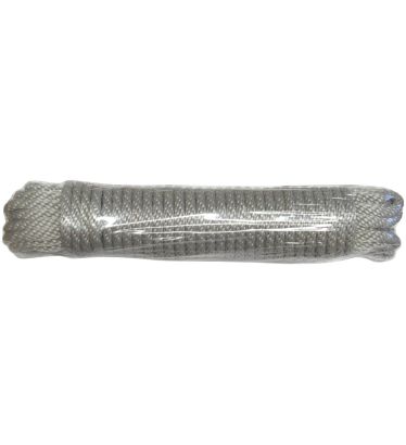 30' Light Rope (Halyard) bagged for a 15' Pole - Silver