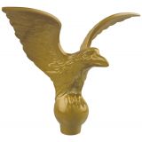 9 1/4" Gold Metal Eagle Ornament