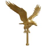 Aluminum Flying Eagle - Gold - 11.25" Span