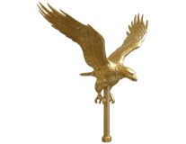 Aluminum Flying Eagle - Gold - 11.25" Span