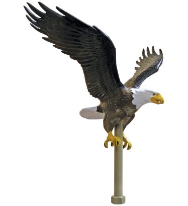 Aluminum Flying Eagle - Natural - 11.25" Span