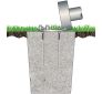 30' Standard Commercial Hinged-Base Flagpole 