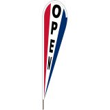 10'x30" RWB Open Blade Flag