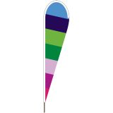 10'x30" Rainbow Blade Flag