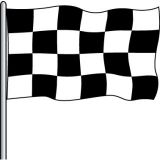 2'x3' Checkered Nylon Outdoor Flag