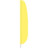 7'x17" FM Yellow Feather Flag