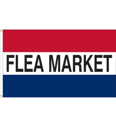 3'x5' Flea Market Message Outdoor Nylon Flag