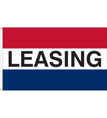 3'x5' Leasing Message Outdoor Nylon Flag