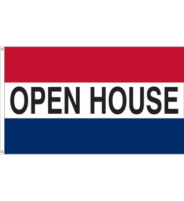 3'x5' Open House Message Outdoor Nylon Flag