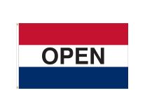 3'x5' Open Message Outdoor Nylon Flag - Red, White, & Blue