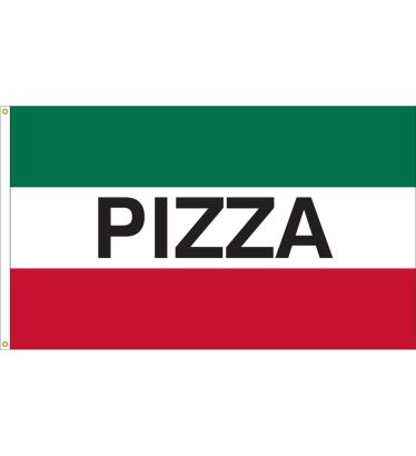 3'x5' Pizza Message Outdoor Nylon Flag