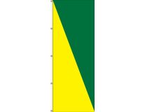 5'x3' Diagonal Vertical Attention Flags
