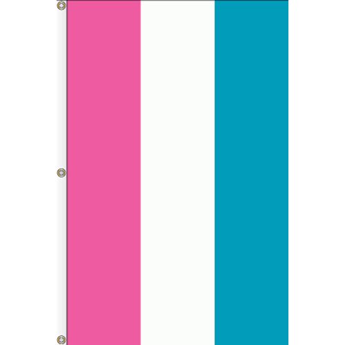 8'x3' 3Stripe Vertical Attention Flags Tall Flags Solid & Striped