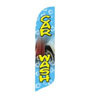 2'x11' Car Wash Wave Banner