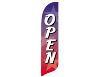 2'x11' Open RWB Stars Wave Banner