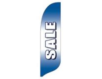 2'x11' Sale White-Blue Wave Banner