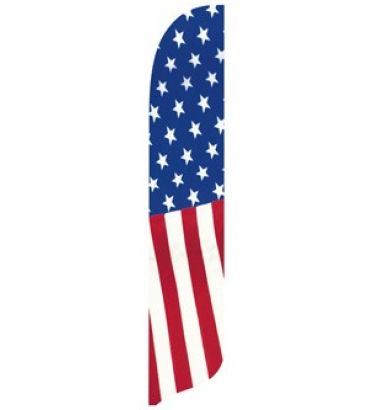 2'x11' Vertical Stars & Stripes Banner