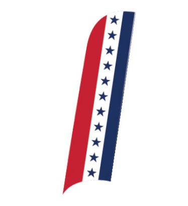 Patriotic Abstract U.S. Flag Wave-Pro Banner
